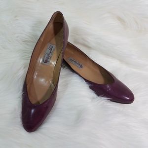 Vintage Pappagallo Spanish Heeled Flats, Size10N